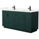 A thumbnail of the Wyndham Collection WCF292966D-QTZ-UNSMXX Green / Giotto Quartz Top / Matte Black Hardware