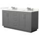 A thumbnail of the Wyndham Collection WCF292966D-QTZ-US3MXX Dark Gray / Giotto Quartz Top / Brushed Nickel Hardware