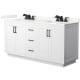 A thumbnail of the Wyndham Collection WCF292966D-QTZ-US3MXX White / Giotto Quartz Top / Matte Black Hardware