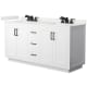 A thumbnail of the Wyndham Collection WCF292966D-QTZ-US3MXX White / White Quartz Top / Matte Black Hardware