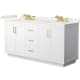 A thumbnail of the Wyndham Collection WCF292966D-QTZ-US3MXX White / White Quartz Top / Brushed Gold Hardware