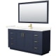 A thumbnail of the Wyndham Collection WCF292966S-QTZ-UNSM58 Dark Blue / Giotto Quartz Top / Brushed Gold Hardware