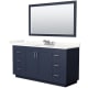 A thumbnail of the Wyndham Collection WCF292966S-QTZ-US3M58 Dark Blue / Giotto Quartz Top / Brushed Nickel Hardware