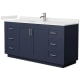 A thumbnail of the Wyndham Collection WCF292966S-QTZ-UNSMXX Dark Blue / White Quartz Top / Brushed Nickel Hardware