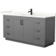 A thumbnail of the Wyndham Collection WCF292966S-QTZ-UNSMXX Dark Gray / Giotto Quartz Top / Matte Black Hardware