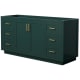 A thumbnail of the Wyndham Collection WCF2929-66S-CX-MXX Green / Brushed Gold Hardware