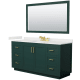 A thumbnail of the Wyndham Collection WCF292966S-QTZ-US3M58 Green / White Quartz Top / Brushed Gold Hardware