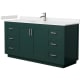 A thumbnail of the Wyndham Collection WCF2929-66S-VCA-MXX Green / Carrara Cultured Marble Top / Brushed Nickel Hardware