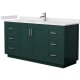 A thumbnail of the Wyndham Collection WCF2929-66S-VCA-MXX Green / White Cultured Marble Top / Brushed Nickel Hardware