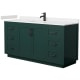 A thumbnail of the Wyndham Collection WCF2929-66S-VCA-MXX Green / Carrara Cultured Marble Top / Matte Black Hardware