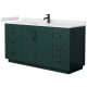A thumbnail of the Wyndham Collection WCF2929-66S-VCA-MXX Green / White Cultured Marble Top / Matte Black Hardware