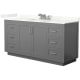 A thumbnail of the Wyndham Collection WCF292966S-QTZ-US3MXX Dark Gray / Giotto Quartz Top / Brushed Nickel Hardware
