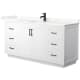 A thumbnail of the Wyndham Collection WCF292966S-QTZ-UNSMXX White / Giotto Quartz Top / Matte Black Hardware