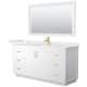 A thumbnail of the Wyndham Collection WCF292966S-QTZ-UNSM58 White / White Quartz Top / Brushed Gold Hardware