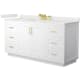 A thumbnail of the Wyndham Collection WCF292966S-QTZ-US3MXX White / White Quartz Top / Brushed Gold Hardware