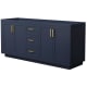 A thumbnail of the Wyndham Collection WCF2929-72D-CX-MXX Dark Blue / Brushed Gold Hardware