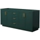 A thumbnail of the Wyndham Collection WCF2929-72D-CX-MXX Green / Brushed Gold Hardware