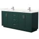 A thumbnail of the Wyndham Collection WCF292972D-QTZ-UNSMXX Green / Giotto Quartz Top / Brushed Nickel Hardware