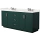 A thumbnail of the Wyndham Collection WCF292972D-QTZ-US3MXX Green / White Quartz Top / Brushed Nickel Hardware