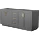 A thumbnail of the Wyndham Collection WCF2929-72D-CX-MXX Dark Gray / Brushed Gold Hardware