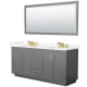 A thumbnail of the Wyndham Collection WCF292972D-QTZ-US3M70 Dark Gray / Giotto Quartz Top / Brushed Gold Hardware
