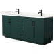 A thumbnail of the Wyndham Collection WCF292972D-QTZ-UNSMXX Green / Giotto Quartz Top / Matte Black Hardware