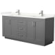 A thumbnail of the Wyndham Collection WCF292972D-QTZ-UNSMXX Dark Gray / Giotto Quartz Top / Brushed Nickel Hardware