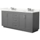 A thumbnail of the Wyndham Collection WCF292972D-QTZ-US3MXX Dark Gray / Giotto Quartz Top / Brushed Nickel Hardware