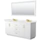 A thumbnail of the Wyndham Collection WCF292972D-QTZ-US3M70 White / White Quartz Top / Brushed Gold Hardware