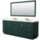 A thumbnail of the Wyndham Collection WCF292984D-QTZ-US3M70 Green / Giotto Quartz Top / Brushed Gold Hardware