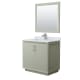 A thumbnail of the Wyndham Collection WCF414136S-NAT-UNSM34 Light Green / Brushed Nickel Hardware