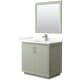 A thumbnail of the Wyndham Collection WCF414136S-QTZ-UNSM34 Light Green / Giotto Quartz Top / Brushed Nickel Hardware