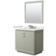 A thumbnail of the Wyndham Collection WCF414136S-QTZ-US3M34 Light Green / White Quartz Top / Brushed Nickel Hardware