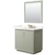 A thumbnail of the Wyndham Collection WCF414136S-QTZ-US3M34 Light Green / Giotto Quartz Top / Satin Bronze Hardware