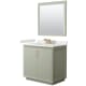 A thumbnail of the Wyndham Collection WCF414136S-QTZ-US3M34 Light Green / White Quartz Top / Satin Bronze Hardware