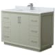 A thumbnail of the Wyndham Collection WCF414148S-NAT-UNSMXX Light Green / Brushed Nickel Hardware