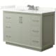 A thumbnail of the Wyndham Collection WCF414148S-QTZ-US3MXX Light Green / Giotto Quartz Top / Brushed Nickel Hardware