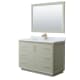 A thumbnail of the Wyndham Collection WCF414148S-NAT-UNSM46 Light Green / Satin Bronze Hardware