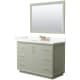 A thumbnail of the Wyndham Collection WCF414148S-QTZ-US3M46 Light Green / Giotto Quartz Top / Satin Bronze Hardware