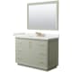 A thumbnail of the Wyndham Collection WCF414148S-QTZ-US3M46 Light Green / White Quartz Top / Satin Bronze Hardware