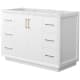 A thumbnail of the Wyndham Collection WCF414148S-CXSXX-MXX White / Satin Bronze Hardware