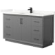 A thumbnail of the Wyndham Collection WCF414160S-QTZ-UNSMXX Dark Gray / Giotto Quartz Top / Matte Black Hardware