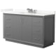 A thumbnail of the Wyndham Collection WCF414160S-QTZ-US3MXX Dark Gray / Giotto Quartz Top / Brushed Nickel Hardware