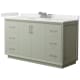 A thumbnail of the Wyndham Collection WCF414160S-QTZ-US3MXX Light Green / White Quartz Top / Brushed Nickel Hardware