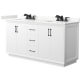 A thumbnail of the Wyndham Collection WCF414166D-QTZ-US3MXX White / Giotto Quartz Top / Matte Black Hardware