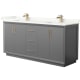 A thumbnail of the Wyndham Collection WCF414172D-QTZ-UNSMXX Dark Gray / Giotto Quartz Top / Satin Bronze Hardware