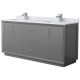 A thumbnail of the Wyndham Collection WCF414172D-NAT-UNSMXX Dark Gray / Brushed Nickel Hardware