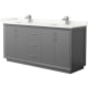 A thumbnail of the Wyndham Collection WCF414172D-QTZ-UNSMXX Dark Gray / Giotto Quartz Top / Brushed Nickel Hardware