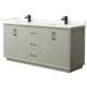 A thumbnail of the Wyndham Collection WCF414172D-QTZ-UNSMXX Light Green / Giotto Quartz Top / Matte Black Hardware