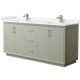 A thumbnail of the Wyndham Collection WCF414172D-VCA-UNSMXX Light Green / Carrara Cultured Marble Top / Brushed Nickel Hardware